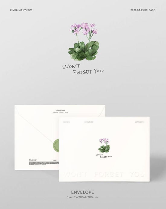 WON’T FORGET YOU (SINGLE ALBUM) - KIM SUNG KYU - Muziek -  - 8804775159794 - 15 april 2021