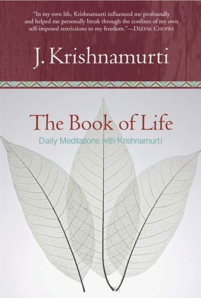 Cover for Jiddu Krishnamurti · The Book of Life (Paperback Book) (1995)