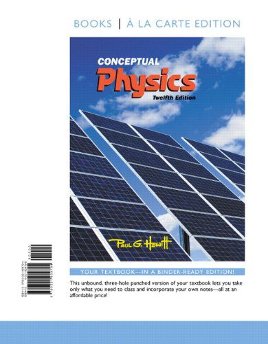 Conceptual Physics, Books a La Carte Edition (12th Edition) - Paul G. Hewitt - Libros - Addison-Wesley - 9780321909794 - 8 de enero de 2014