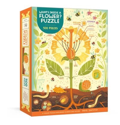 Cover for Rachel Ignotofsky · What's Inside a Flower? Puzzle: Exploring Science and Nature 500-Piece Jigsaw Puzzle Jigsaw Puzzles for Adults and Jigsaw Puzzles for Kids (SPIEL) (2023)