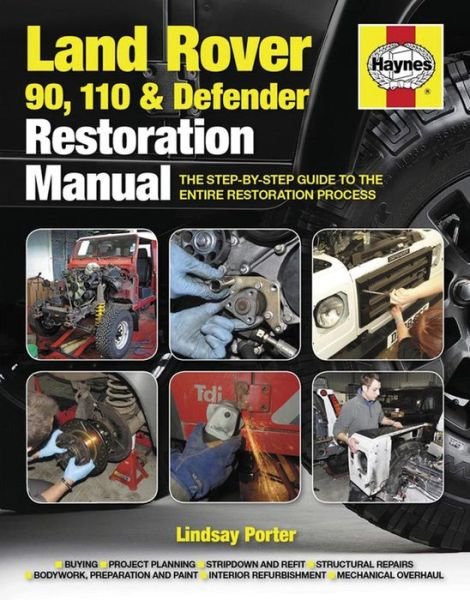 Cover for Lindsay Porter · Land Rover 90, 110 &amp; Defender Restoration Manual: Step-by-step guidance for owners and restorers (Hardcover Book) (2014)