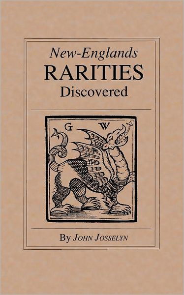 Cover for John Josselyn · New England's Rarities Discovered (Paperback Book) (1986)