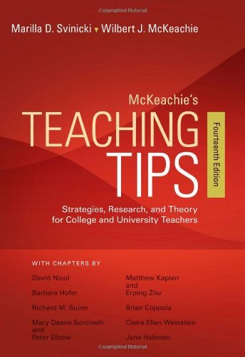 McKeachie's Teaching Tips - McKeachie, Wilbert (University of Michigan) - Livres - Cengage Learning, Inc - 9781133936794 - 2013