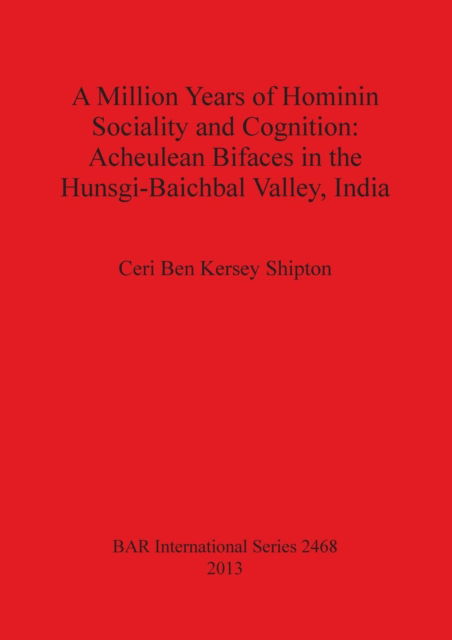 Cover for Ceri Ben Kersey Shipton · A million years of hominin sociality and cognition (Book) (2013)