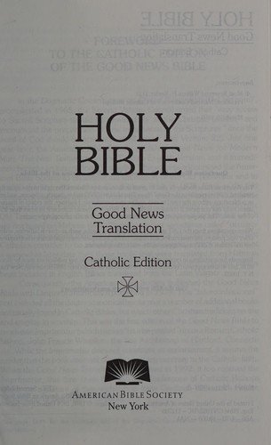 Cover for American Bible Society · Bible: Good News Translation, Catholic Edition (Vulgate) (Hardcover Book) (2011)