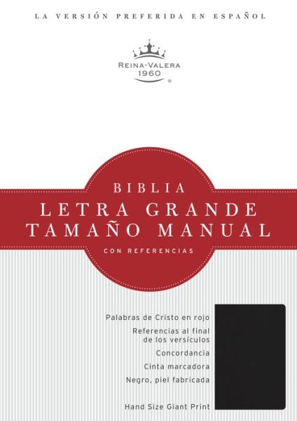 Cover for Broadman &amp; Holman Publishers · RVR 1960 Biblia Letra Grande Tamano Manual, negro imitacion piel (Leather Book) [Black Imitation] (2014)