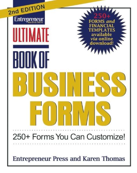 Ultimate Book of Business Forms - Entrepreneur Press - Books - Entrepreneur Press - 9781599183794 - August 1, 2010