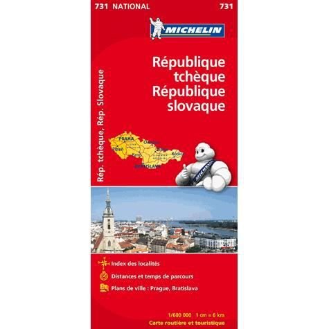 Czech Republic, Slovak Republic - Michelin National Map 731 - Michelin - Bøker - Michelin Editions des Voyages - 9782067171794 - 19. januar 2021