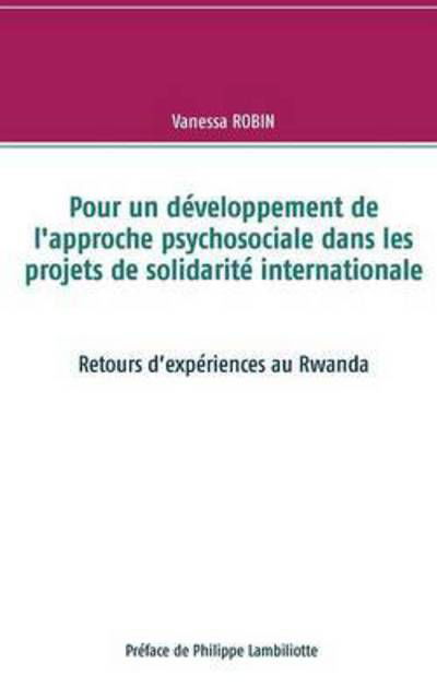 Pour un développement de l'approc - Robin - Books -  - 9782322041794 - December 10, 2015