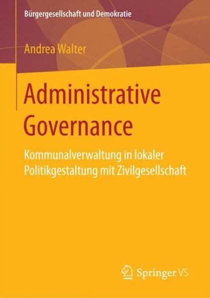 Cover for Walter · Administrative Governance (Bok) (2016)