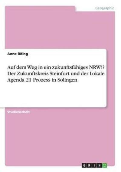 Cover for Böing · Auf dem Weg in ein zukunftsfähige (Book)