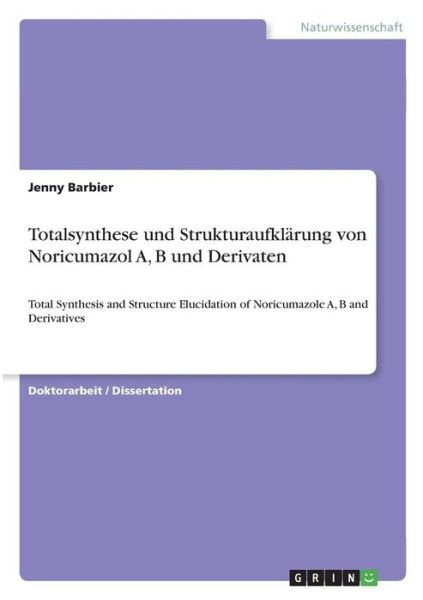 Cover for Barbier · Totalsynthese und Strukturaufkl (Book)