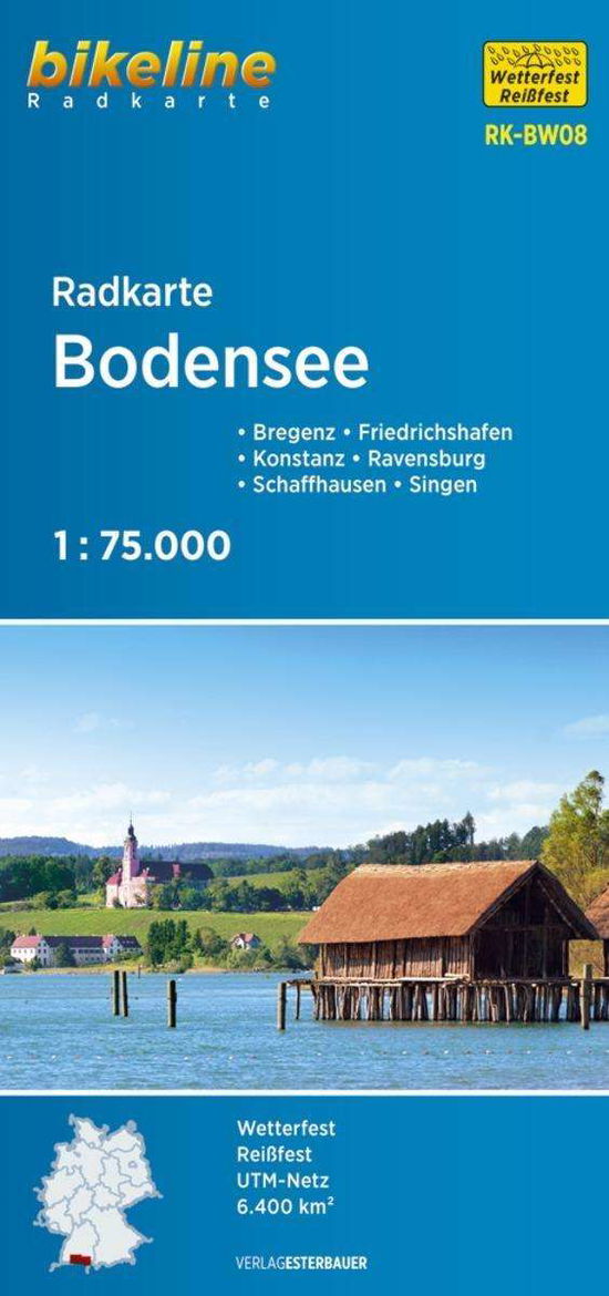 Cover for Esterbauer · Bikeline: Bodensee Radkarte: Bregenz, Friedrichshafen, Konstanz, Schaffhausen, Singen (Hardcover Book) (2017)