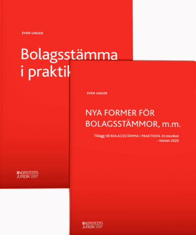 Cover for Sven Unger · Bolagsstämma i praktiken : en teoribok (Inbunden Bok) (2020)