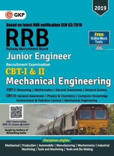 Rrb (Railway Recruitment Board) 2019 - Junior Engineer CBT -I & II - Mechanical & Allied Engineering - Gkp - Livros - G. K. Publications - 9789388426794 - 4 de dezembro de 2021