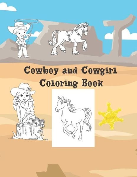 Cover for Get Silly Press · Cowboy And Cowgirl Coloring Book (Pocketbok) (2020)