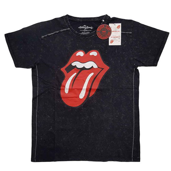 Cover for The Rolling Stones · The Rolling Stones Unisex T-Shirt: Classic Tongue (Wash Collection) (T-shirt)