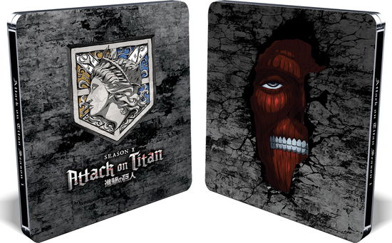 Cover for Attack on Titan: Season 1 Complete (Blu-ray) [Steelbook edition] (2024)