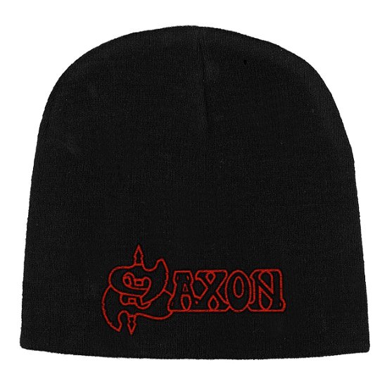 Cover for Saxon · Saxon Unisex Beanie Hat: Logo (CLOTHES) [Black - Unisex edition] (2019)