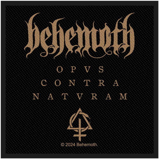 Cover for Behemoth · Behemoth Standard Woven Patch: Opvs Contra Natvram (Patch)