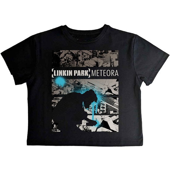 Cover for Linkin Park · Linkin Park Ladies Crop Top: Meteora Drip Collage (Black) (Bekleidung) [size XS] (2024)