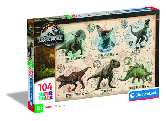 Puslespil Jurassic World, 104 brikker - Clementoni - Board game - Clementoni - 8005125271795 - June 23, 2023