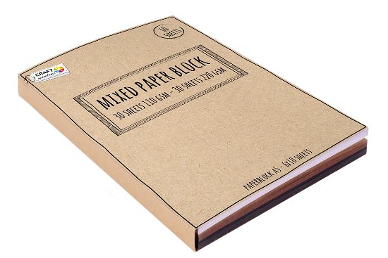 Cover for KREA: Karton A5 - 60 ark, Hvid, brun og sort karton i to tykkelser (Bog) [1. udgave] (2022)