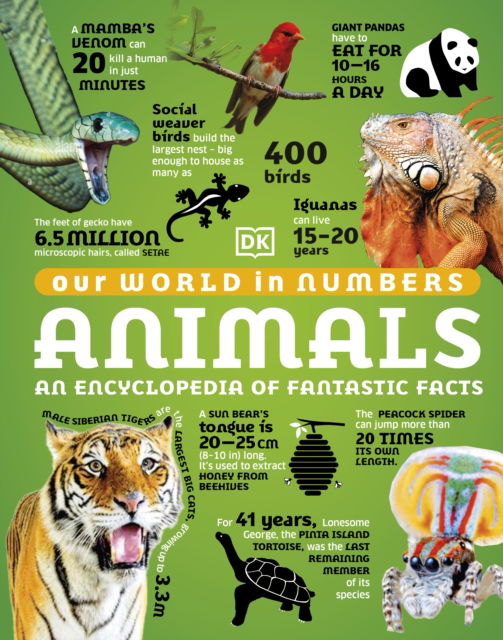 Our World in Numbers Animals: An Encyclopedia of Fantastic Facts - DK Our World in Numbers - Dk - Bücher - Dorling Kindersley Ltd - 9780241569795 - 6. Juli 2023