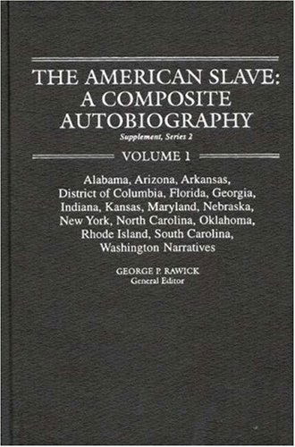 Cover for Rawick · The American Slave: AL, AR, DC, FL, GA, IN, KS, MD, NE, NY, NC, OK, RI, SC, WA Narratives Supp. Ser. 2, Vol. 1 (Innbunden bok) [Supplement edition] (1979)