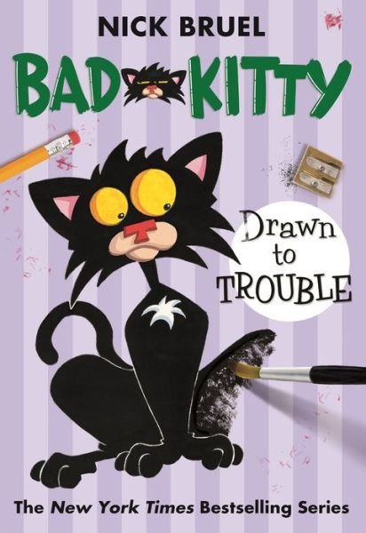 Cover for Nick Bruel · Bad Kitty Drawn to Trouble - Bad Kitty (Pocketbok) (2015)