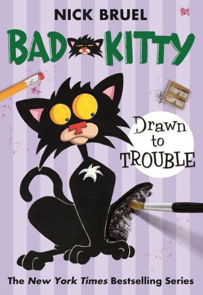 Bad Kitty Drawn to Trouble - Bad Kitty - Nick Bruel - Książki - Square Fish - 9781250056795 - 6 stycznia 2015