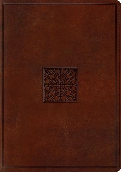 Cover for Crossway Bibles · ESV Study Bible (Leather Book) [Walnut Imitation] (2015)