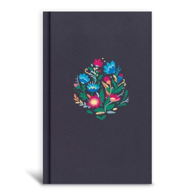 Cover for CSB Bibles by Holman CSB Bibles by Holman · CSB Personal Size Bible, Navy Floral Embroidered Cloth Over Board (Hardcover Book) (2019)