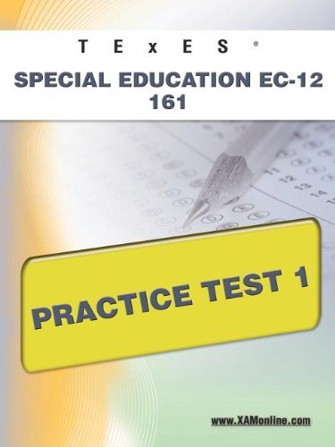 Cover for Sharon Wynne · Texes Special Education Ec-12 161 Practice Test 1 (Paperback Book) (2011)