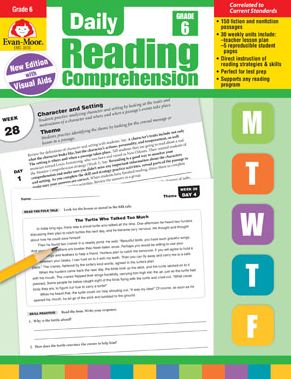 Cover for Evan Moor · Evan-Moor Daily Reading Comprehension, Grade 6 Teaching Supplement - Homeschooling &amp; Classroom Resource Workbook (Taschenbuch) (2018)