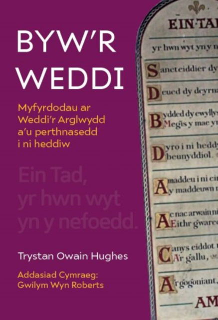 Cover for Trystan Owain Hughes · Byw'r Weddi - Myfyrdodau ar Weddi'r Arglwydd a'u perthnasedd i ni heddiw (Paperback Book) (2024)