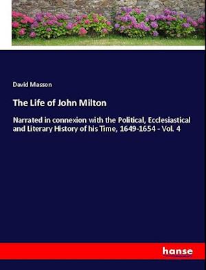 Cover for Masson · The Life of John Milton (Book)