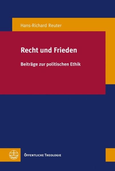 Cover for Reuter · Recht und Frieden (Book) (2013)