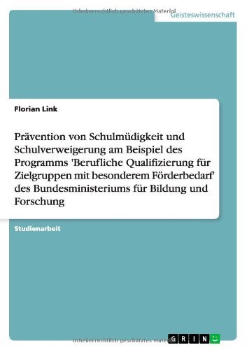 Cover for Link · Prävention von Schulmüdigkeit und (Book) [German edition] (2013)