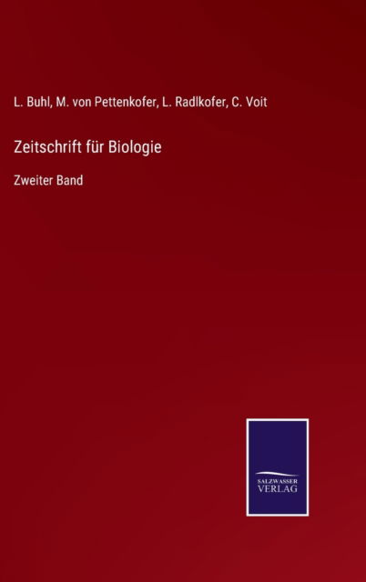 Cover for L Buhl · Zeitschrift fur Biologie (Hardcover Book) (2021)