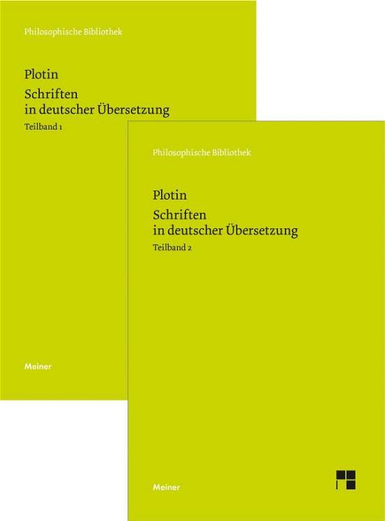Cover for Plotin · Schriften in deutscher Übersetzu (Book)