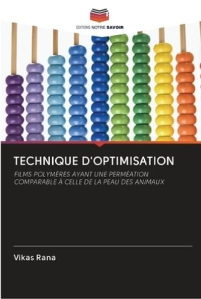 Cover for Vikas Rana · Technique d'Optimisation (Taschenbuch) (2020)