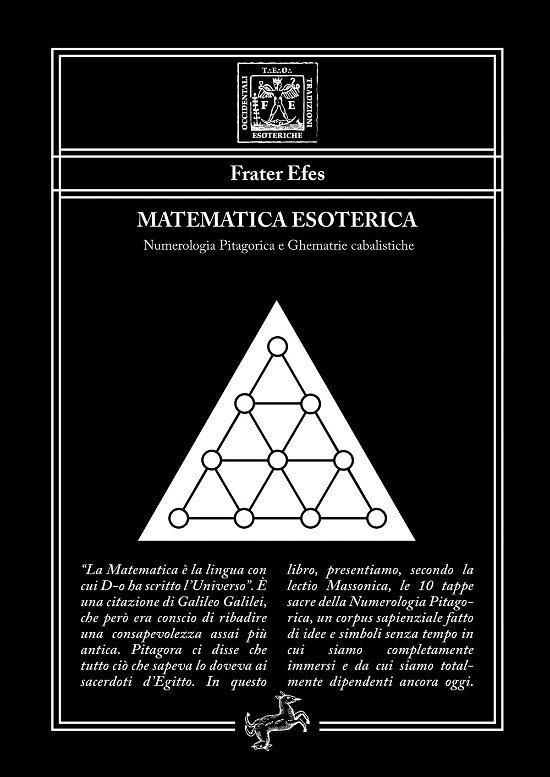Cover for Frater Efes · Matematica Esoterica. Numerologia Pitagorica E Ghematrie Cabalistiche (DVD) (2020)
