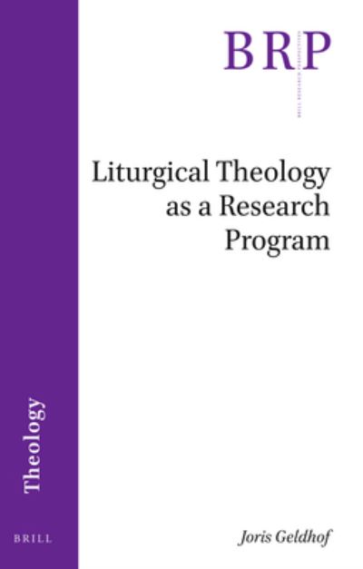 Cover for Joris Geldhof · Liturgical Theology as a Research Program (Paperback Book) (2020)