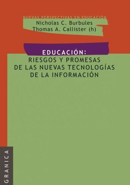 Cover for Nicholas C Burbules · Educacion (Paperback Book) (2006)