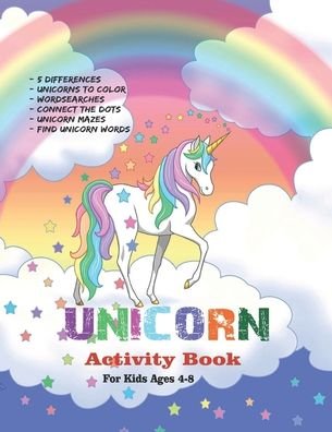 Cover for All For Kids · Unicorn Activity Book For Kids Ages 4-8 - Book No.1 (Pocketbok) (2020)