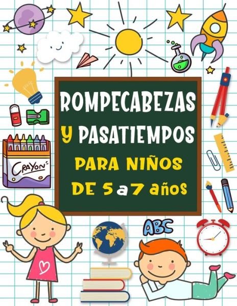 Cover for Bk Bouchama · Rompecabezas y pasatiempos para ninos de 5 a 7 anos (Paperback Bog) (2020)