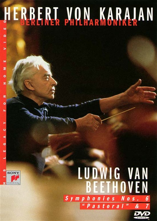 Cover for Beethoven / Karajan · Symphony 6 Pastorale &amp; 7 (DVD) (1990)