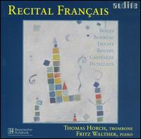 Recital Francais: Music for Trombone & Piano - Bozza / Bonneau / Defaye / Horch / Walther - Musik - Audite - 0402143974796 - 30. december 2003