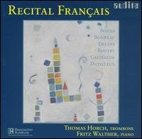 Cover for Bozza / Bonneau / Defaye / Horch / Walther · Recital Francais: Music for Trombone &amp; Piano (CD) (2003)